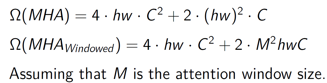 <p>Dramatically reduces computational complexity from quadratic to linear with respect to image size</p><p>→  more scalable to high-resolution images</p><p>→ widely used for semantic segmentation and object detection</p>