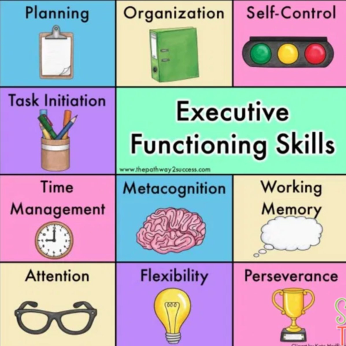 <p>higher order mental processes that allow individuals to generate, organize, plan, and carry out goal-directed behaviors and experience critical thinking</p>