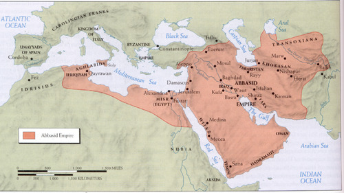 <p>(750-1258 CE) The caliphate, after the Umayyads, who focused more on administration than conquering. Had a bureaucracy that any Muslim could be a part of.</p>