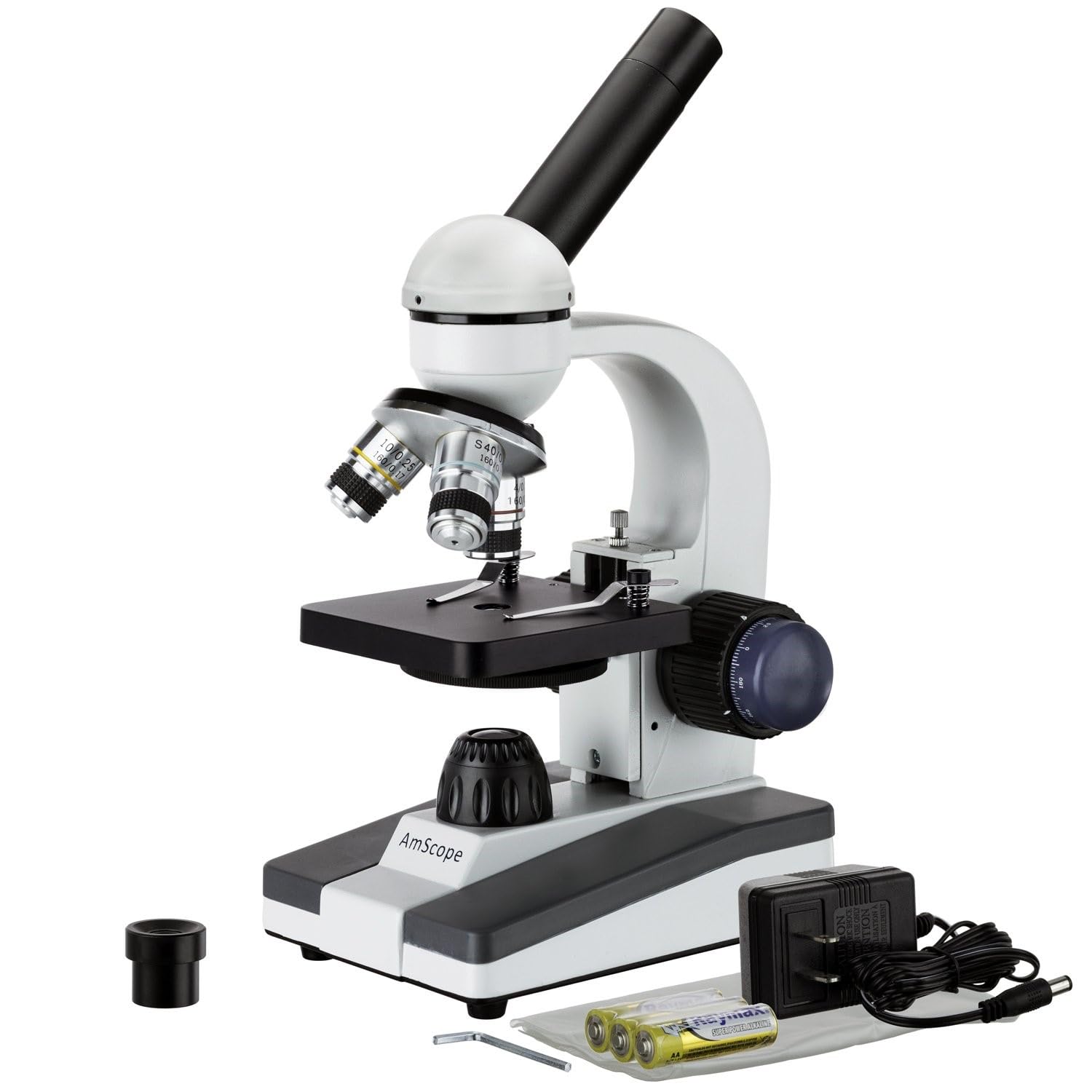 <p>Used for observing small samples at high magnification.</p>