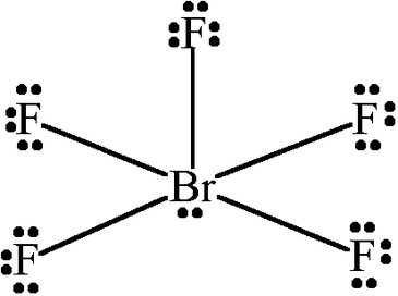 <p>5 bonds, one lone pair, bond angles of ~90°, sp3d2</p>