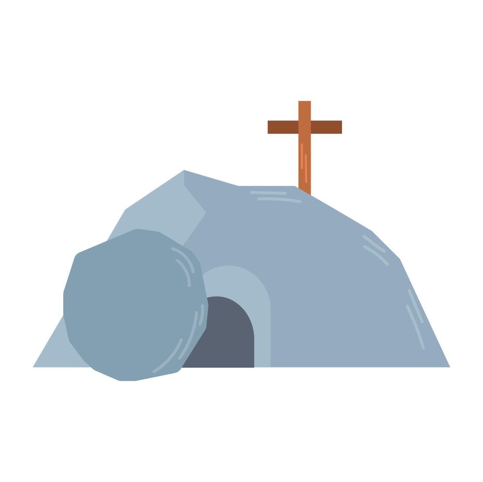 <p>Cross and empty tomb</p>