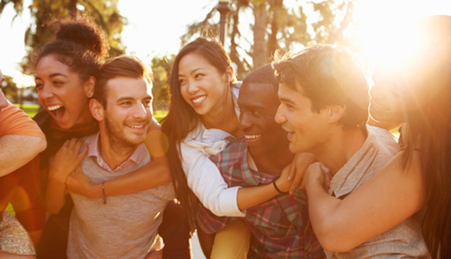 <p>to spend time with friends,</p><p>to hang out with friends</p>