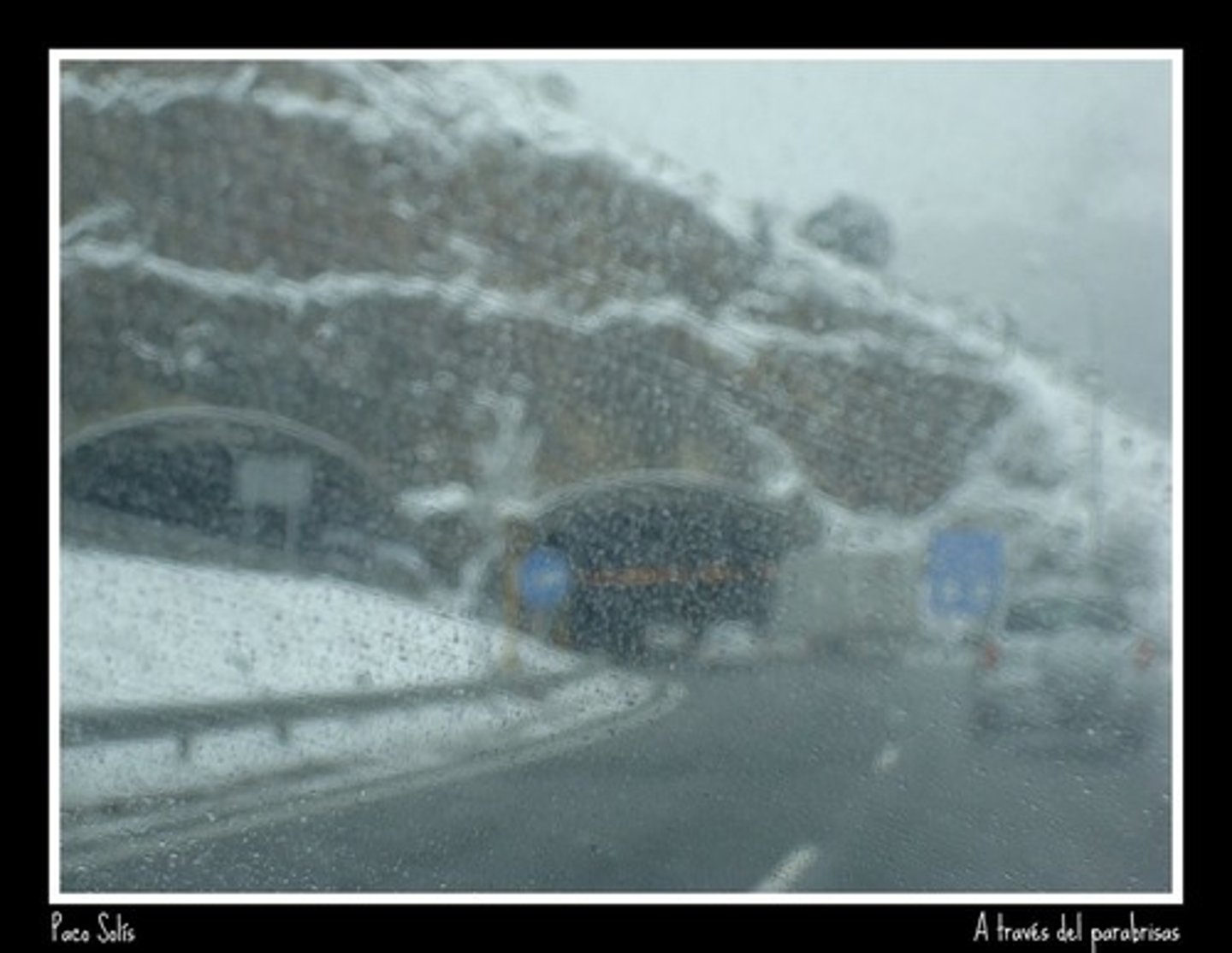 <p>it's sleeting</p>