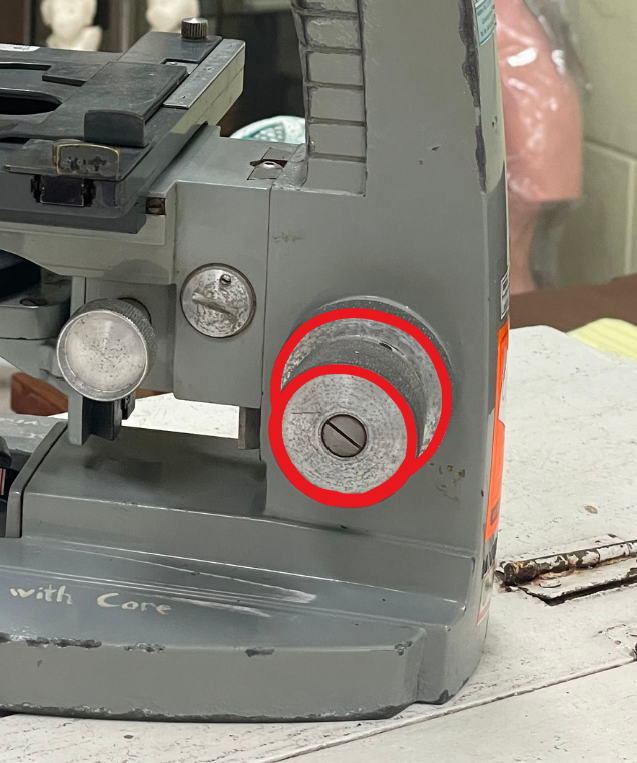 <p>Identify the microscope part</p>