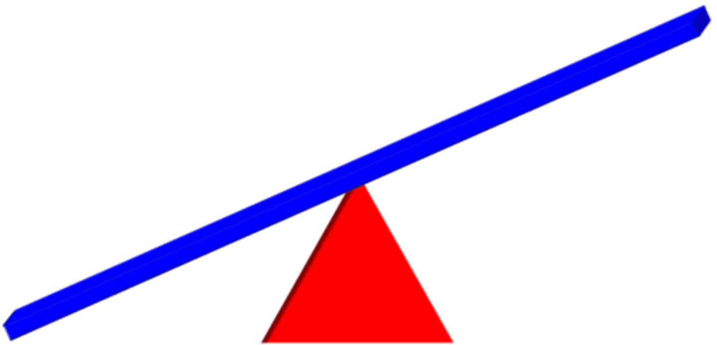 <p>The fixed point around which a lever pivots</p>