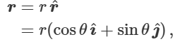 <p>is a function of theta, associated with change in mag and not direction</p>