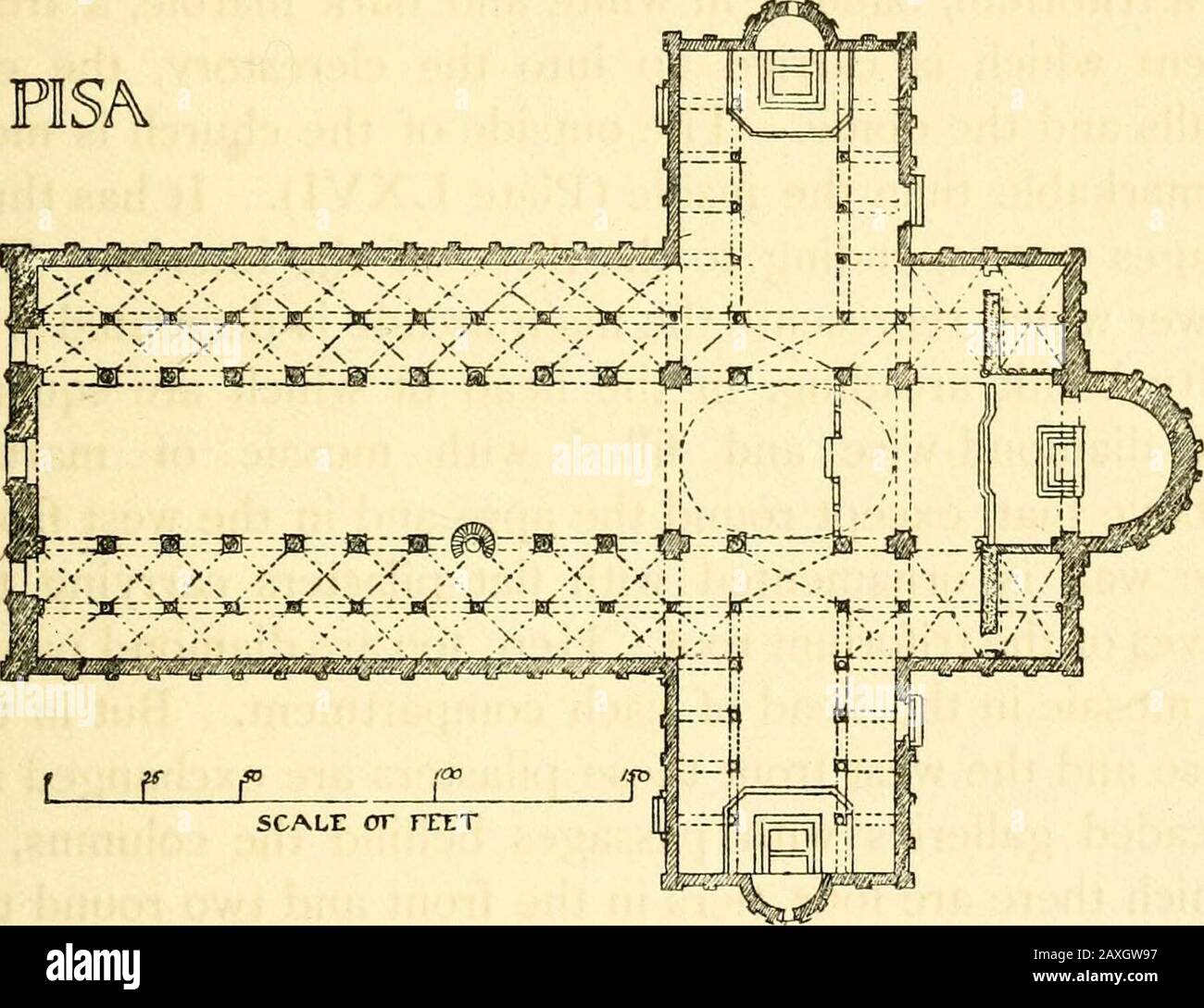 A plan in The form of a cross
