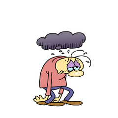 Elle ne veut plus manger, elle a du mal à dormir, elle n'a plus envie de rien. Je crois qu'elle est __________.
