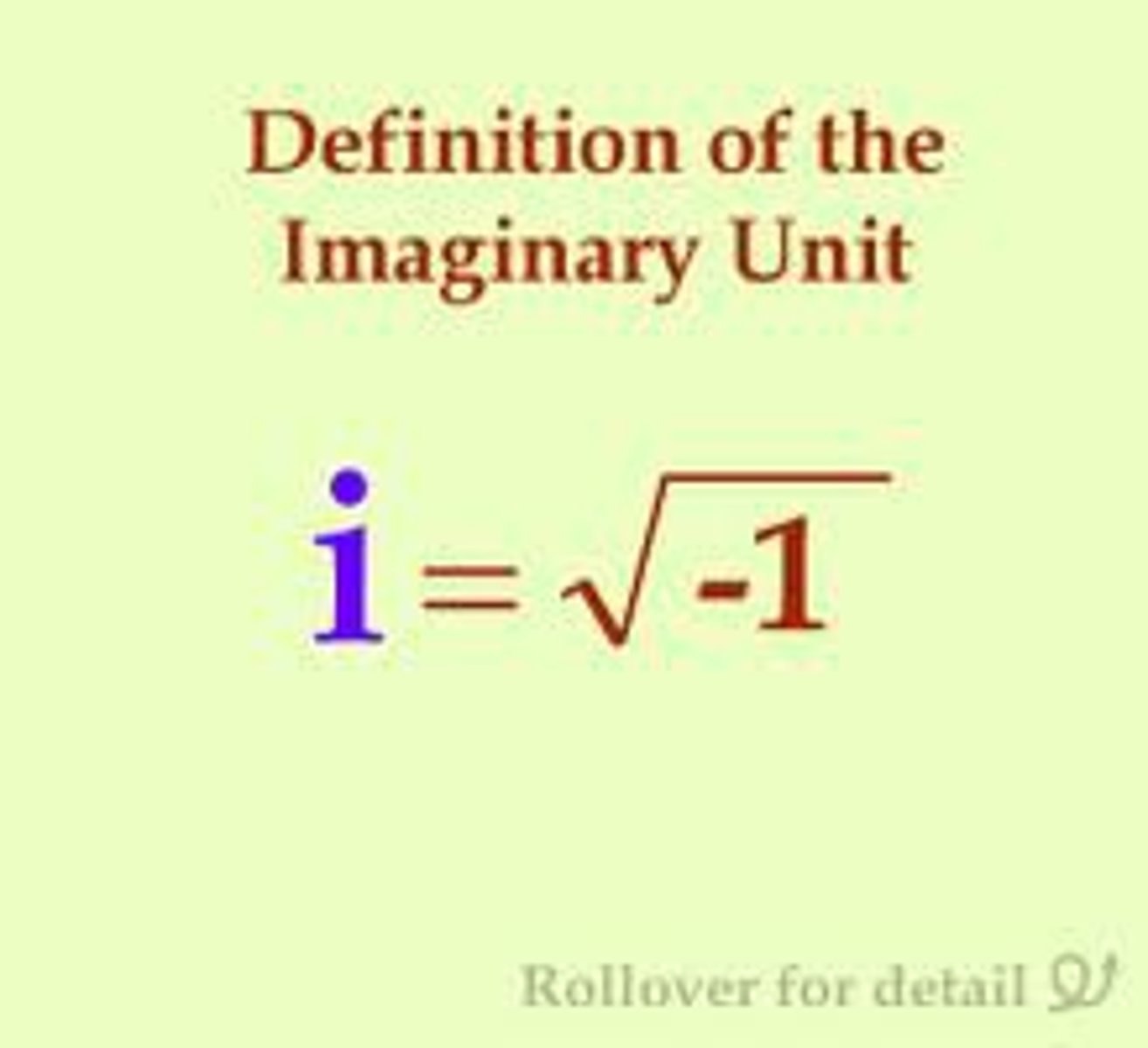 <p>i^2 is -1</p>