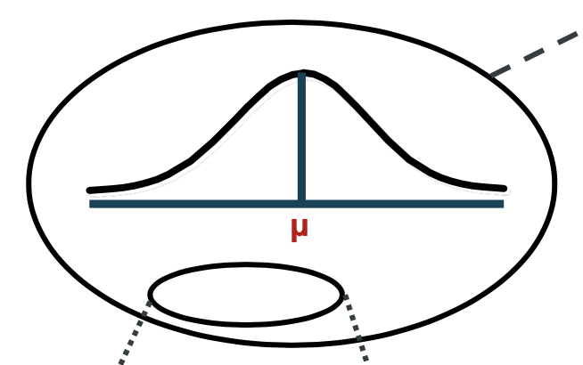 <p>The group of people or characteristics we wish to study and about whom/which we wish to make statements, consisting of a large number of subjects. </p>