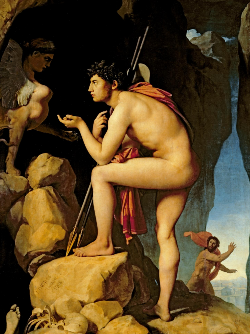 **Oedipus Explaining the Enigma of the Sphinx** by Jean Auguste Dominique Ingres