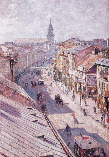 <p>Krajobraz miejski. Twoja zapadła wiocha nie będzie się liczyła do takiego malarstwa. </p>