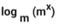 <p>Simplify .<br>A. x<br>B. m<br>C. m^x<br>D.x^m</p>