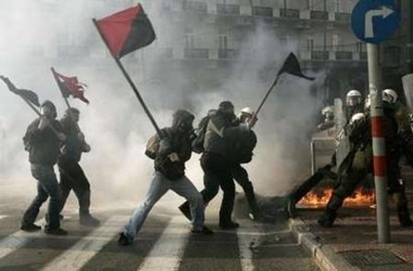 <p>The absence of any governmental authority leading to disorder, confusion, and chaos</p>