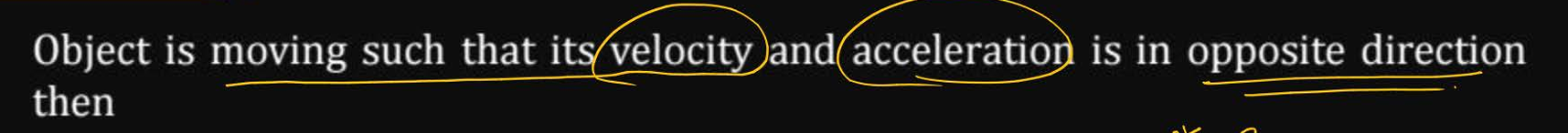 <ol><li><p>speed may be increasing or decreasing</p></li><li><p>speed must decrease</p></li></ol><p></p>