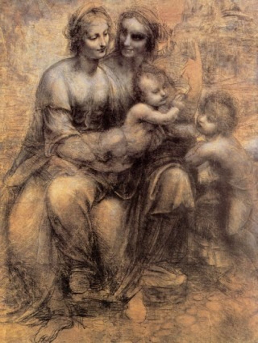 <p>Leonardo da Vinci, 1505-1507, high renaissance</p>