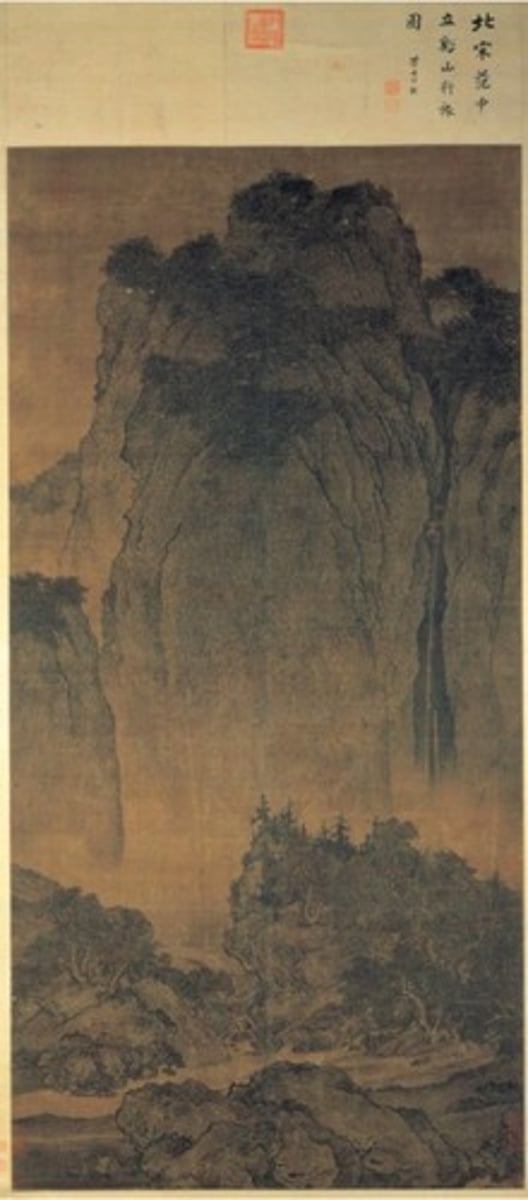 <p>Travelers among Mountains and Streams</p>