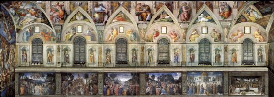 <p>Describe the composition of the Ancestors of Christ </p>