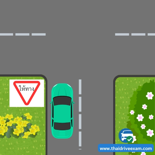 <p><span>From the picture, what should the driver of this vehicle do?</span></p>