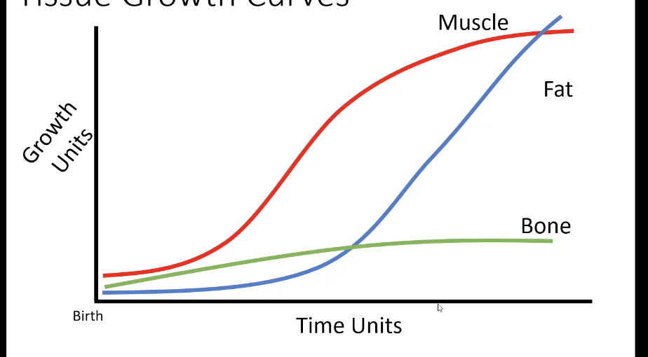 <p>What causes a change in the growth curve</p>