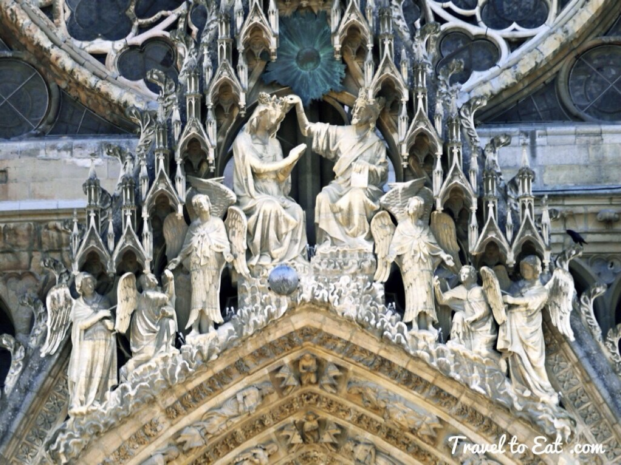 <p>coronation of the virgin</p><p>front cloth for an altar</p><p>church of santa maria novella </p><p>1336</p><p>(compare to: coronation of the virgin above central portal at cathedral of notre-dame, reims)</p>