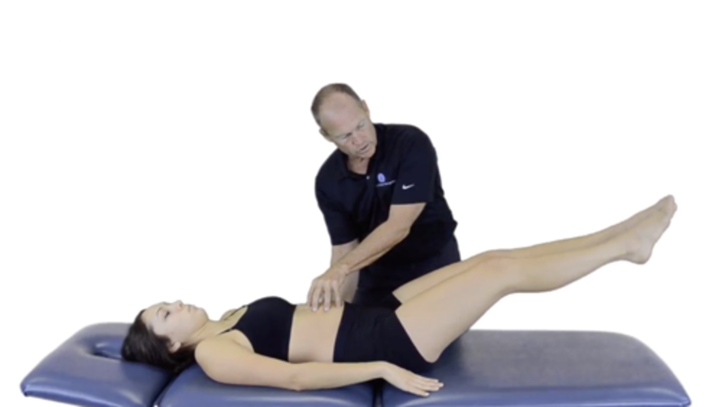 <p>Which assessment is this? Which muscles are involved? Gravity vs. gravity-eliminated?</p>