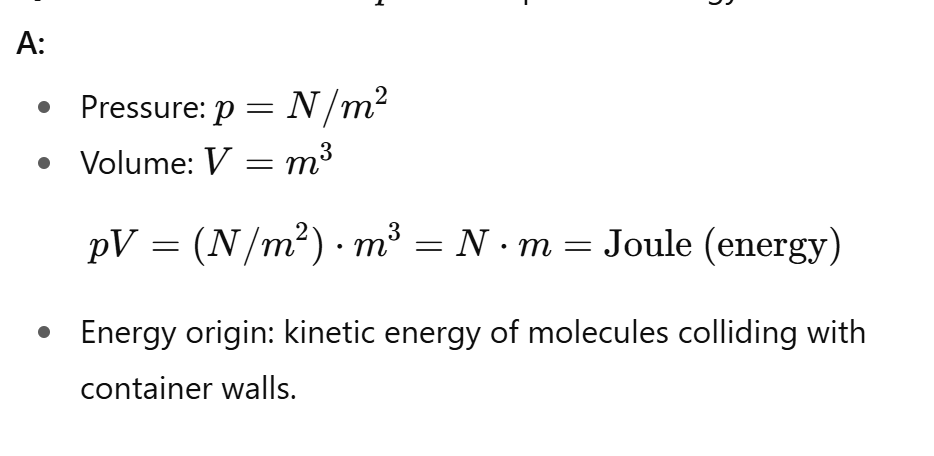 <p><span>(force/area)*volume =force*length = energy</span></p>