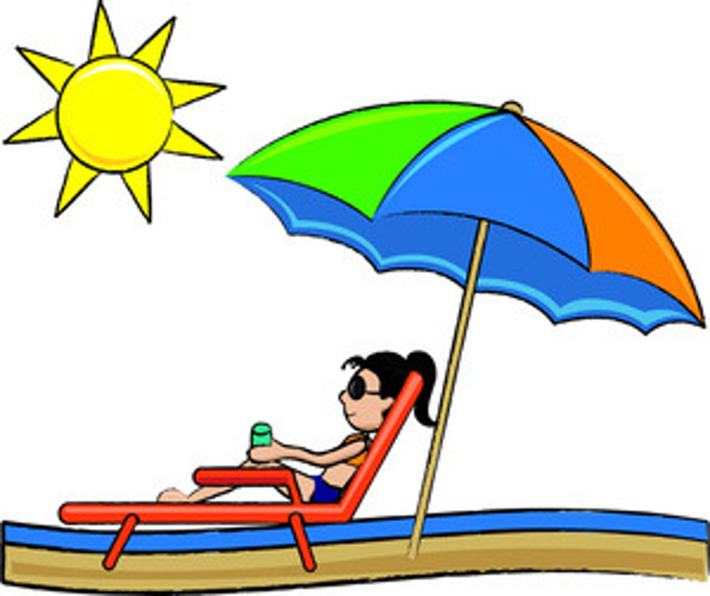 <p>I sunbathed</p>