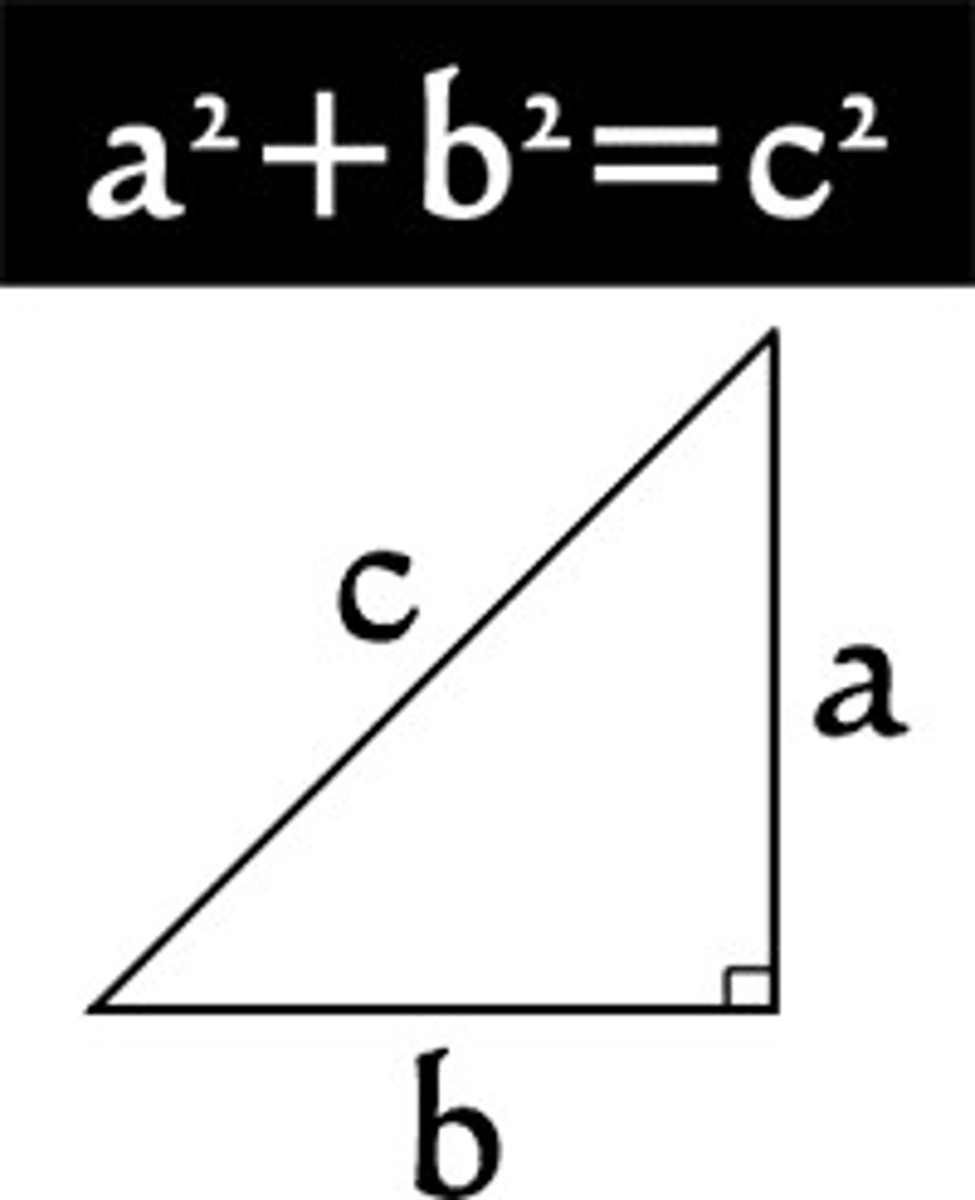 <p>a²+b²=c²</p>