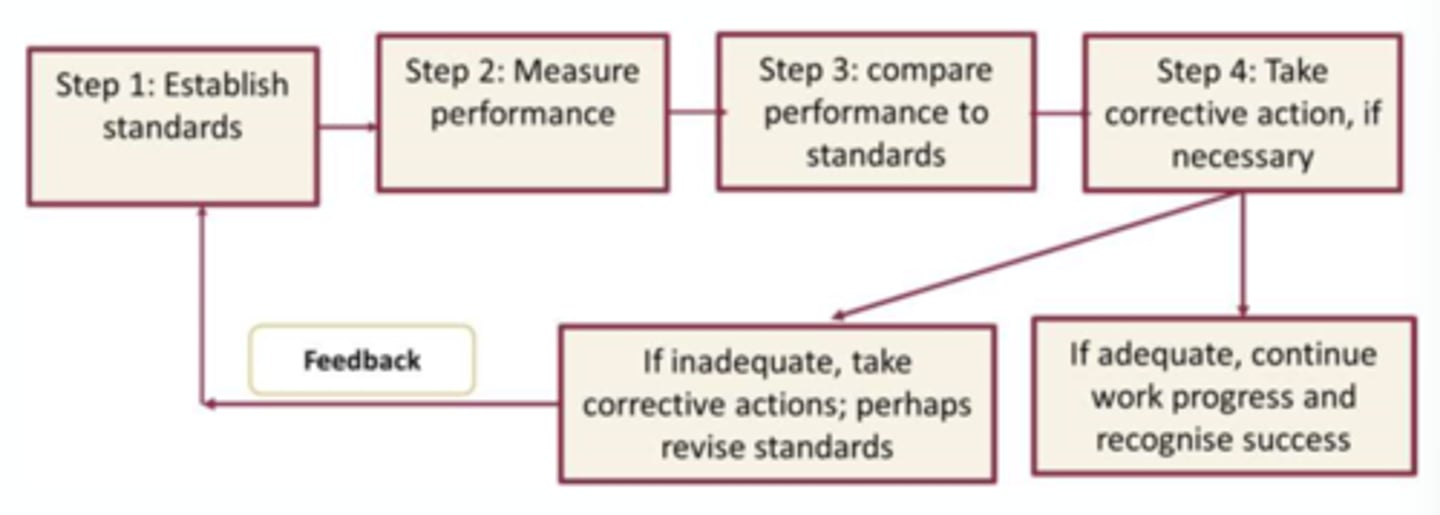 <p>- it is impractical and impossible to control every aspect of an organisation's activities. </p><p>- managers must make choices usually based on organisational goals and objectives developed during the planning process. </p><p>- both output (quality, quantity, time) and input (staff, input material quality) standards must be looked at. </p>