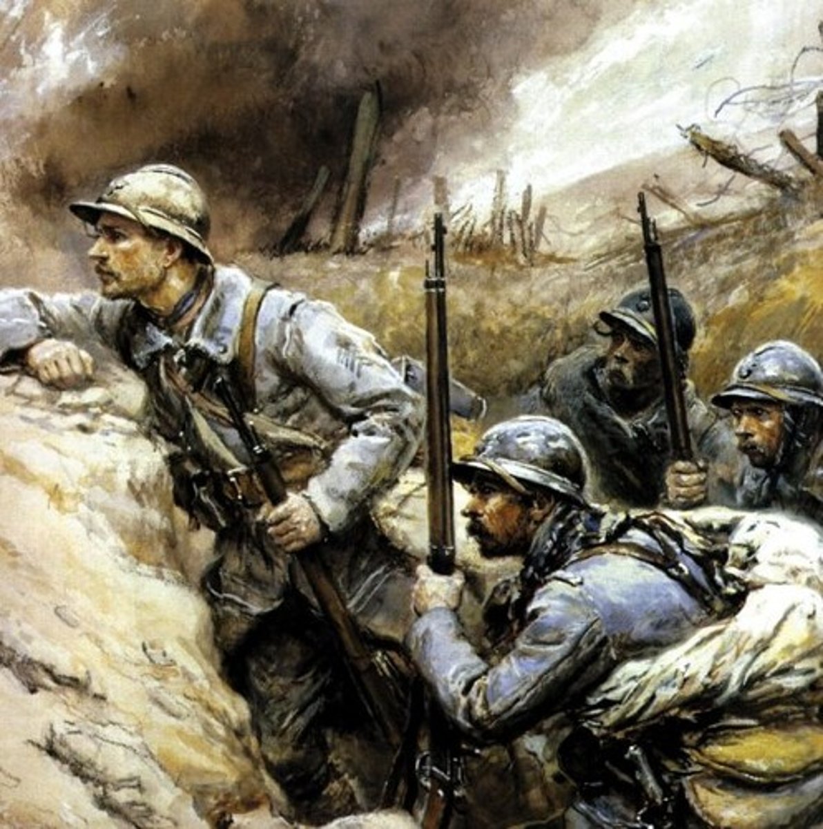 <p>at war</p>