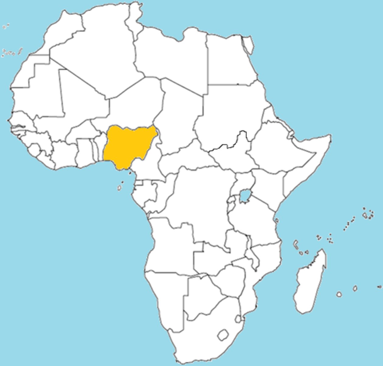 <p>Gambia, Ghana, Nigeria, Southern Cameroon, and Sierra Leone</p>
