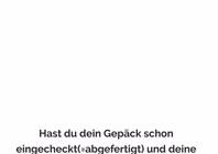 <p><strong><mark data-color="green" style="background-color: green; color: inherit">to check in</mark> /tʃɛk ɪn/</strong></p><p><strong>DEUTSCH:</strong></p><p>einchecken [ˈaɪ̯nˌʧɛkn̩ ] (te,t) Akk</p><p>abfertigen</p>