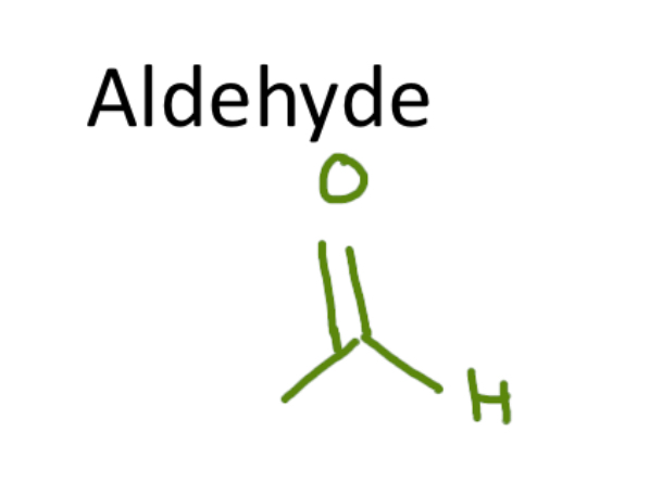 <ul><li><p>carbon with double bond with an Oxygen </p></li></ul><p></p>