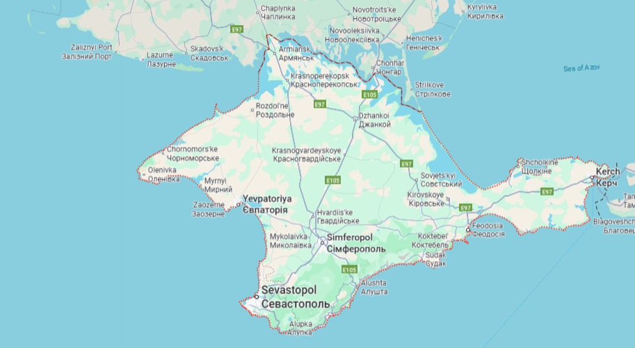 <p>In regards to Peninsulas and other landforms, Crimean peninsula would be located in the ___ ___</p>