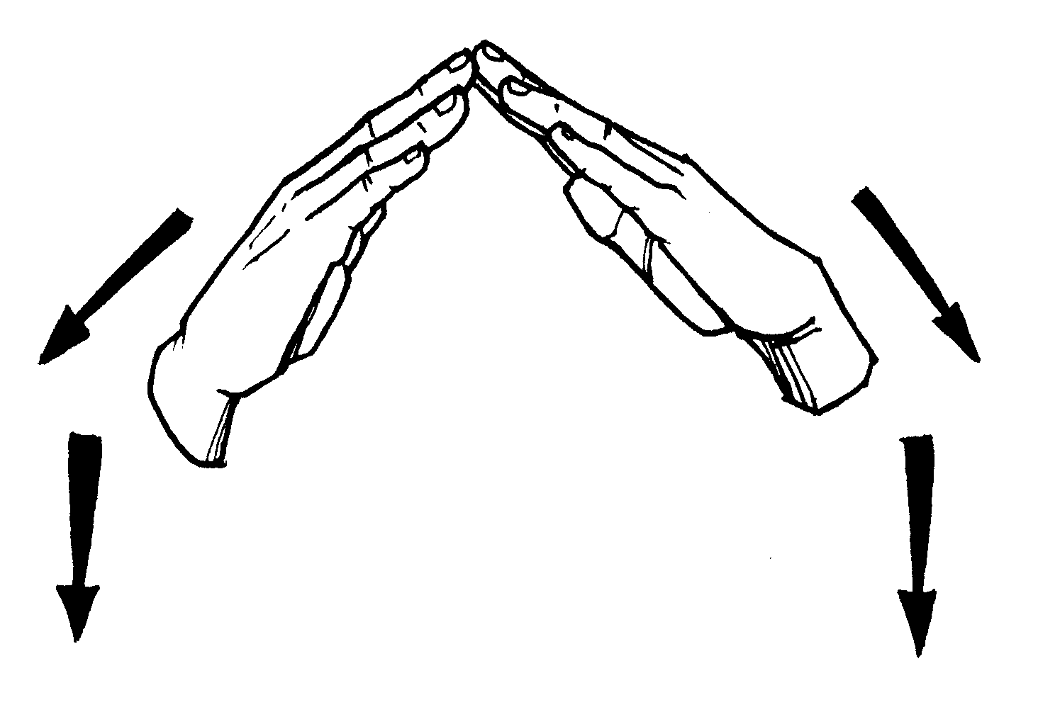 <p><span style="font-size: medium">"flat hands" to shape the roof and walls. The hand shape can be either "B" handshapes or just "flat" hands.</span></p>
