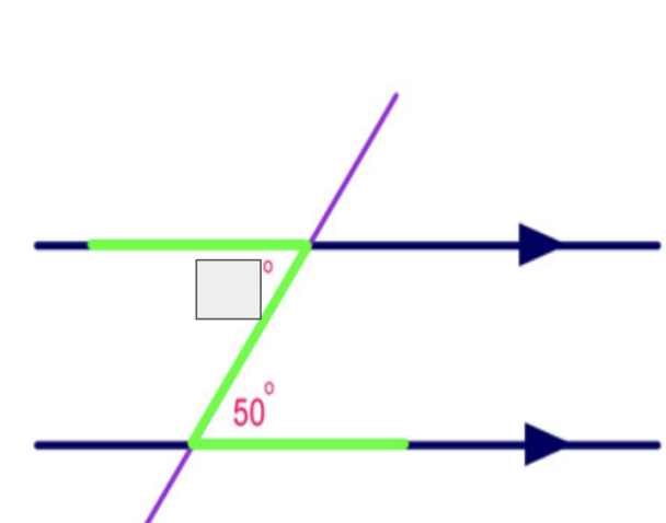 <p>An angle formed on opposite sides of a transversal, between two lines. </p>