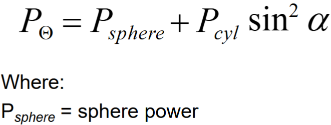 <p>not provided, juts add sphere power to equation for just cyl lens</p>
