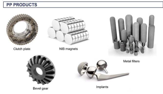 <ul><li><p>processing chnages all the properties, including the mechanical properties </p></li><li><p>magnetic qulaities increases as you do powder processing as the graisn align when fomring the kneck areas. youre soing recrystallisation, so they become magnetic as you do the sintering process </p></li><li><p>metal filters are porous </p></li></ul><p></p>
