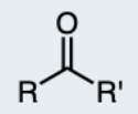 <p>A carbonyl group (C=O) bonded to two carbon atoms.</p>