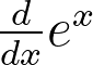 <p>Derivative of e^x</p>