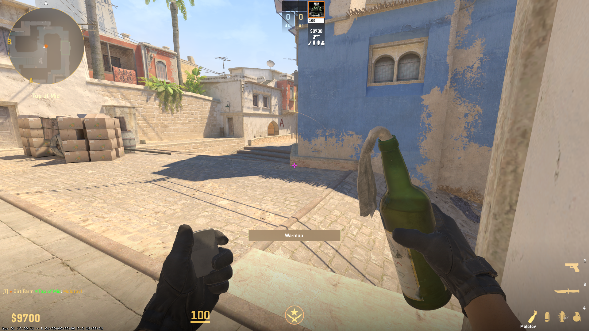 <p>T Corner Mid - Running, release just before blue wall</p>