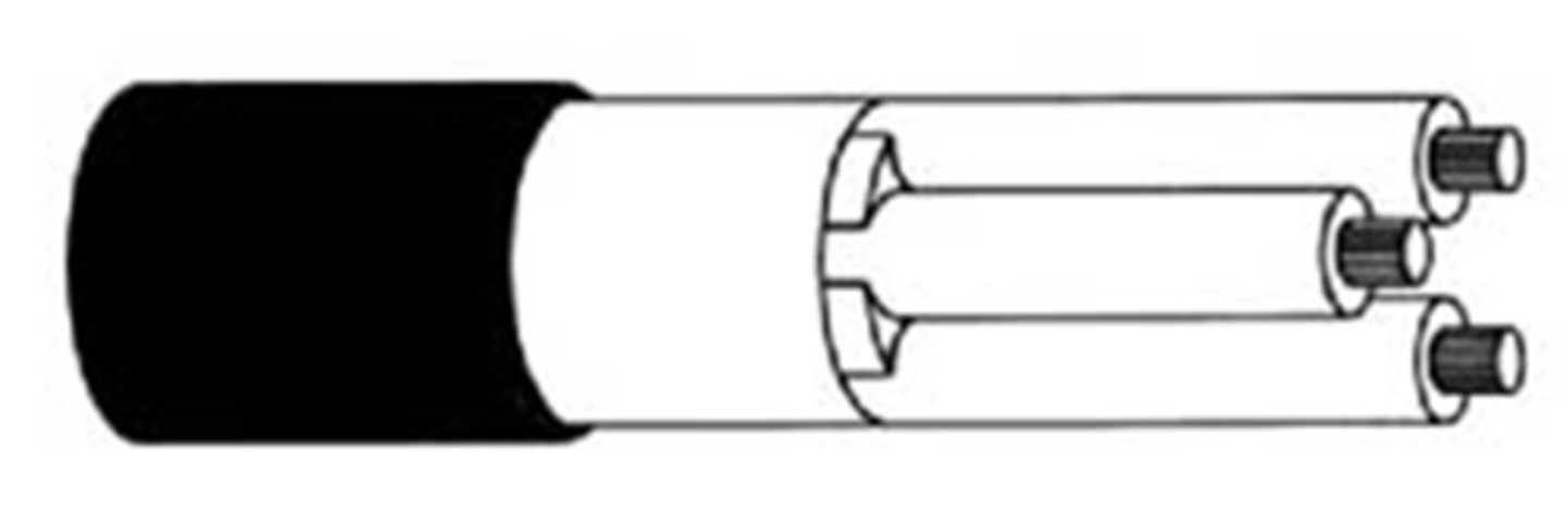 <p>A flexible cable used for extension cords and connecting power tools. May be plastic (e.g. Type xx) or rubber covered (e.g.. Type SJ)</p>