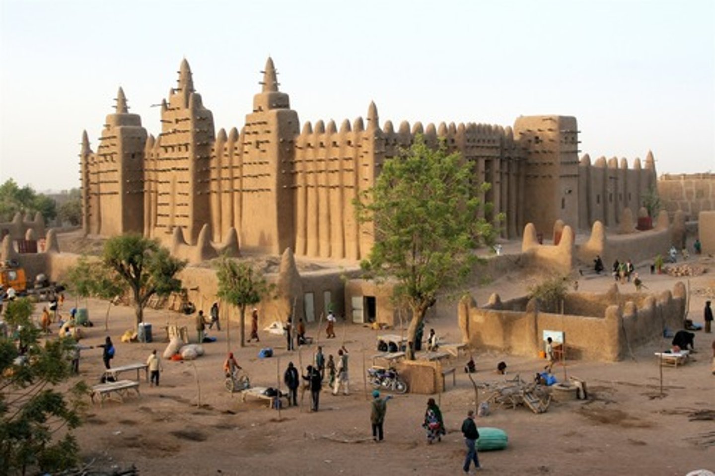 <p>City on the Niger River in the modern country of Mali. It was founded by the Tuareg as a seasonal camp sometime after 1000. As part of the Mali empire, Timbuktu became a major major terminus of the trans-Saharan trade and a center of Islamic learning.</p>