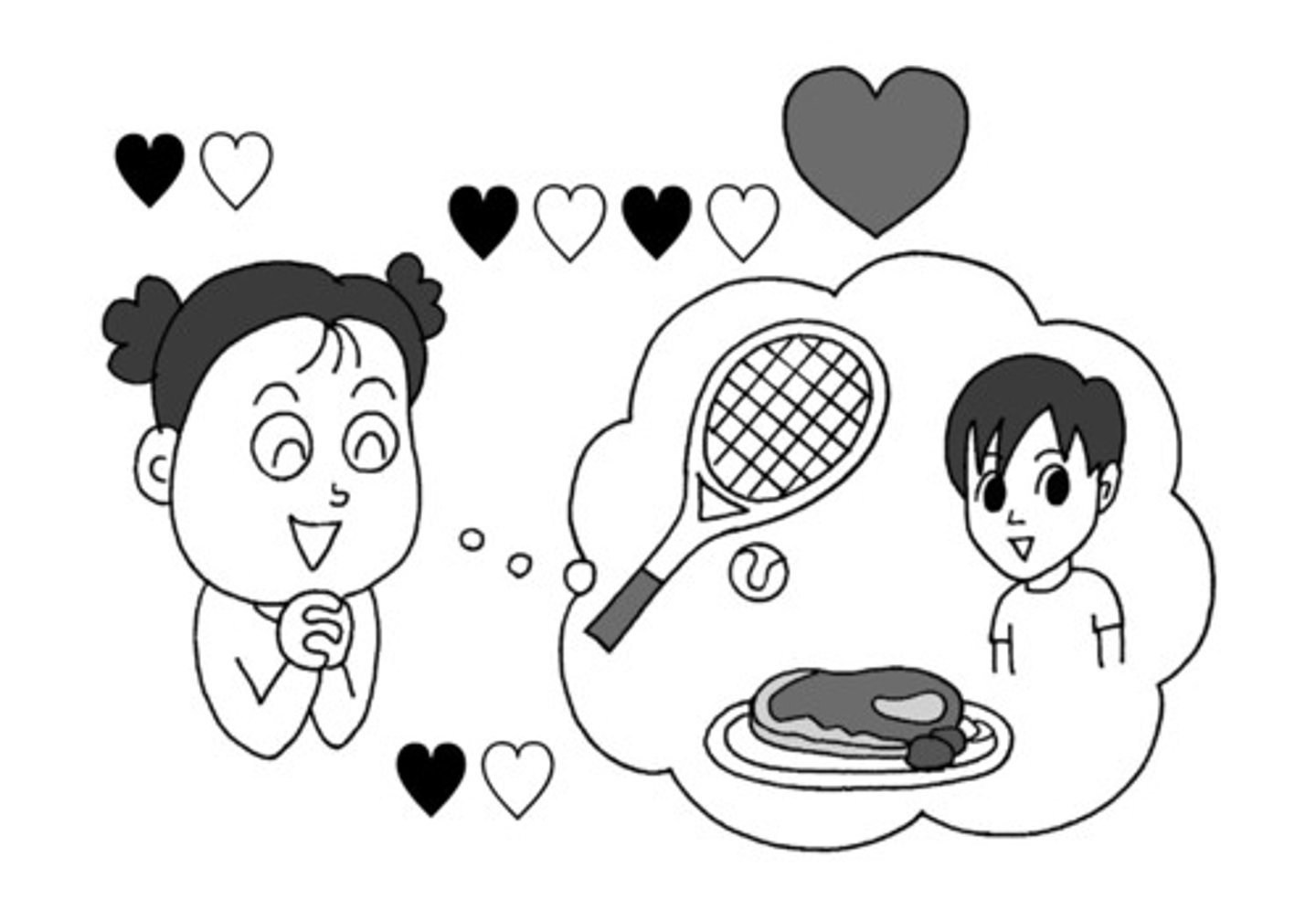 <p>like (something) a lot</p>