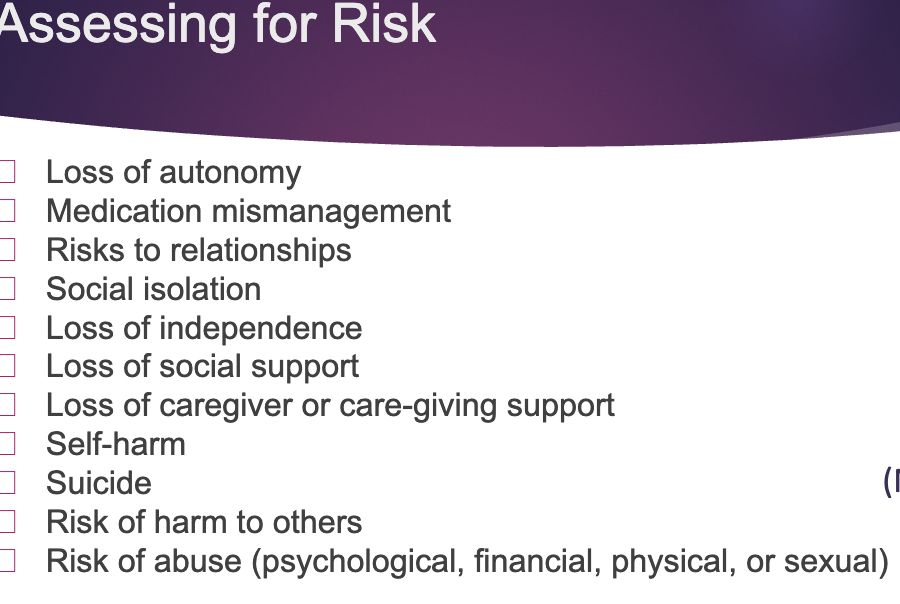 <p>client-centered and occupation-focused </p><p>occupational profile, baseline level of function, subjective interview, observation, standardized assessments, screenings</p><p>Eval- mental capacity, insight, motivation, performance - cognition, mood and affect, home environment, support system, daily routine, functional performance, strengths, motivators</p>