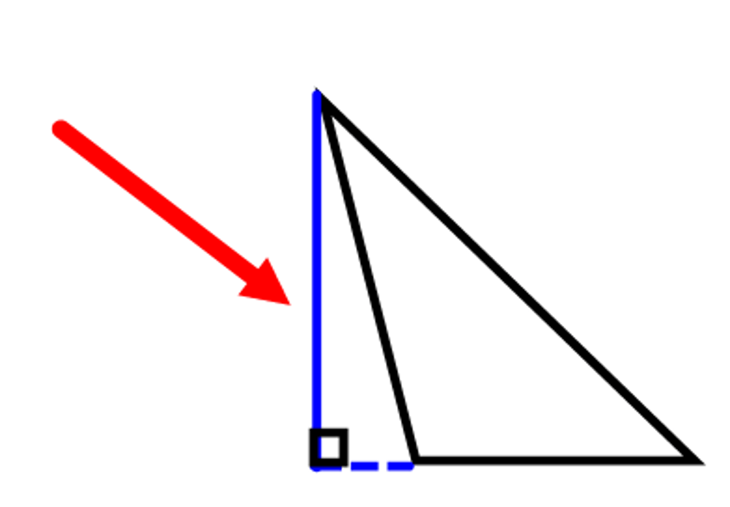 <p>A line in a triangle that goes from a vertex perpendicular to the opposite side of a triangle. These lines are concurrent.</p>