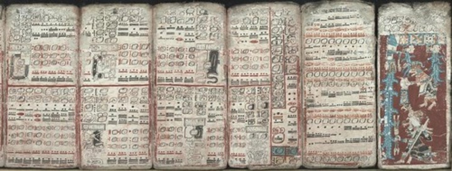 <p>Ancient Mayan book format for recording information.</p>