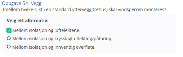 <p>Mellom isolasjon og luftlektene</p>